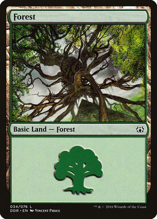 Forest (34) [Duel Decks: Nissa vs. Ob Nixilis] | Spectrum Games