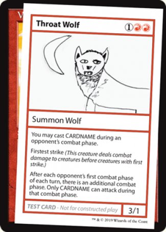 Throat Wolf (2021 Edition) [Mystery Booster Playtest Cards] | Spectrum Games