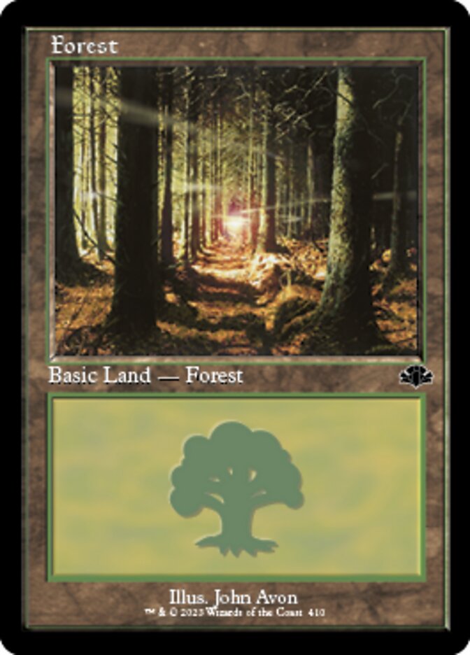 Forest (410) (Retro) [Dominaria Remastered] | Spectrum Games