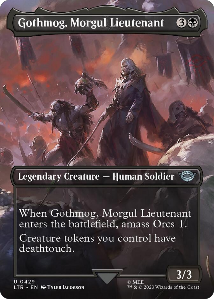 Gothmog, Morgul Lieutenant (Borderless Alternate Art) [The Lord of the Rings: Tales of Middle-Earth] | Spectrum Games