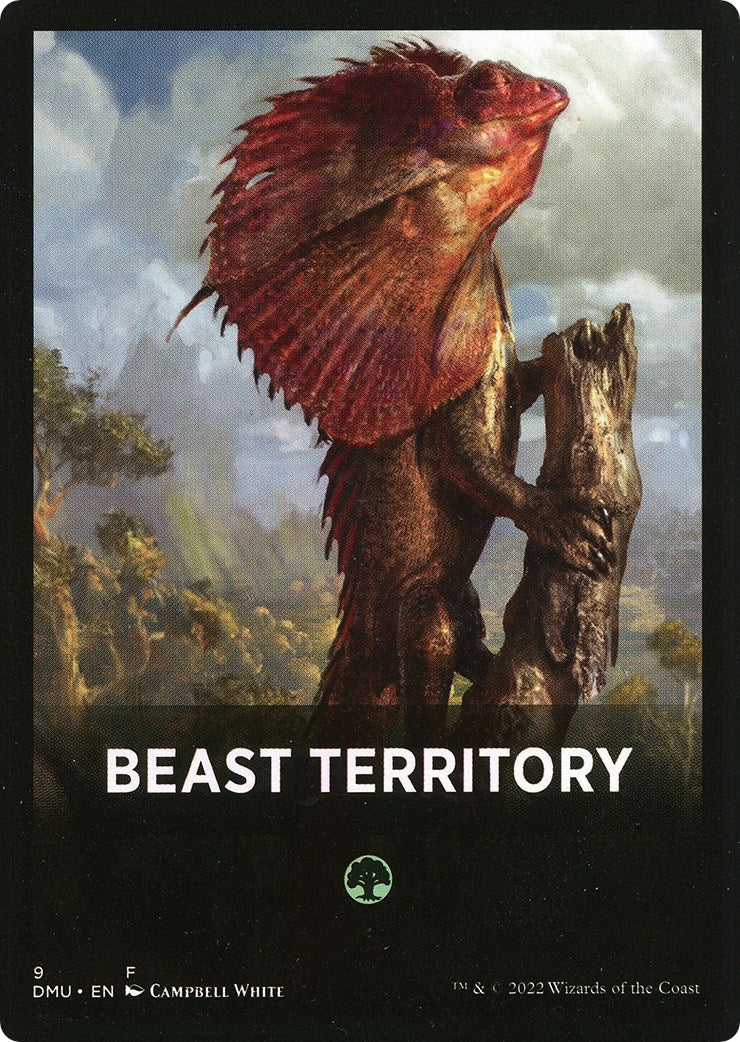 Beast Territory Theme Card [Dominaria United Tokens] | Spectrum Games