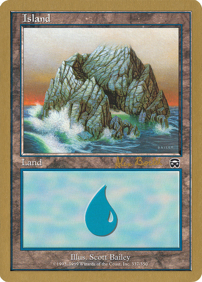 Island (ab337a) (Alex Borteh) [World Championship Decks 2001] | Spectrum Games