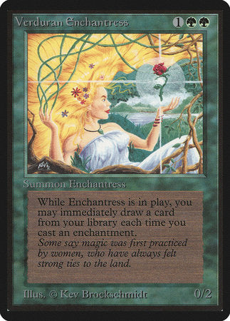 Verduran Enchantress [Limited Edition Beta] | Spectrum Games