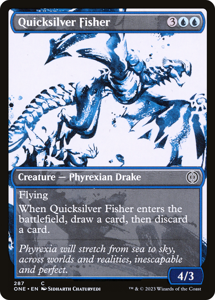 Quicksilver Fisher (Showcase Ichor) [Phyrexia: All Will Be One] | Spectrum Games