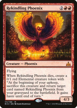 Rekindling Phoenix [Rivals of Ixalan] | Spectrum Games