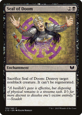 Seal of Doom [Commander 2015] | Spectrum Games
