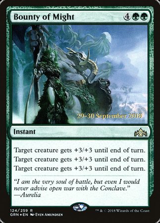 Bounty of Might [Guilds of Ravnica Promos] | Spectrum Games