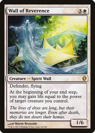 Wall of Reverence [Commander 2013] | Spectrum Games