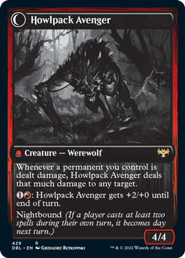 Ill-Tempered Loner // Howlpack Avenger [Innistrad: Double Feature] | Spectrum Games