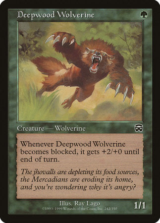 Deepwood Wolverine [Mercadian Masques] | Spectrum Games