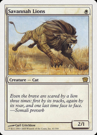 Savannah Lions [Ninth Edition] | Spectrum Games