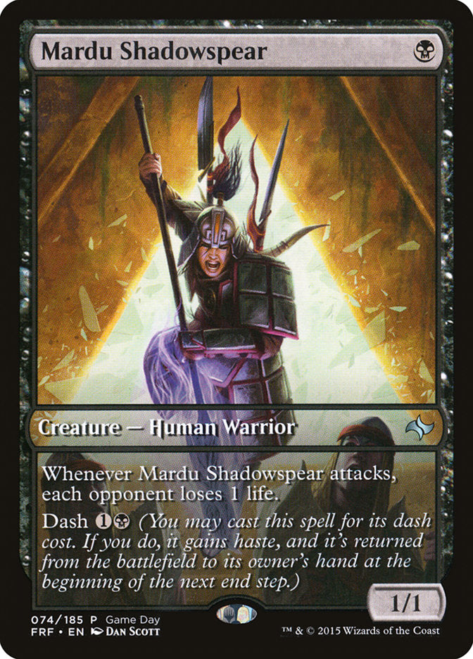 Mardu Shadowspear (Game Day) [Fate Reforged Promos] | Spectrum Games