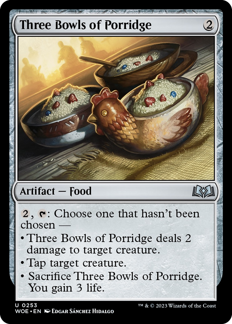 Three Bowls of Porridge [Wilds of Eldraine] | Spectrum Games