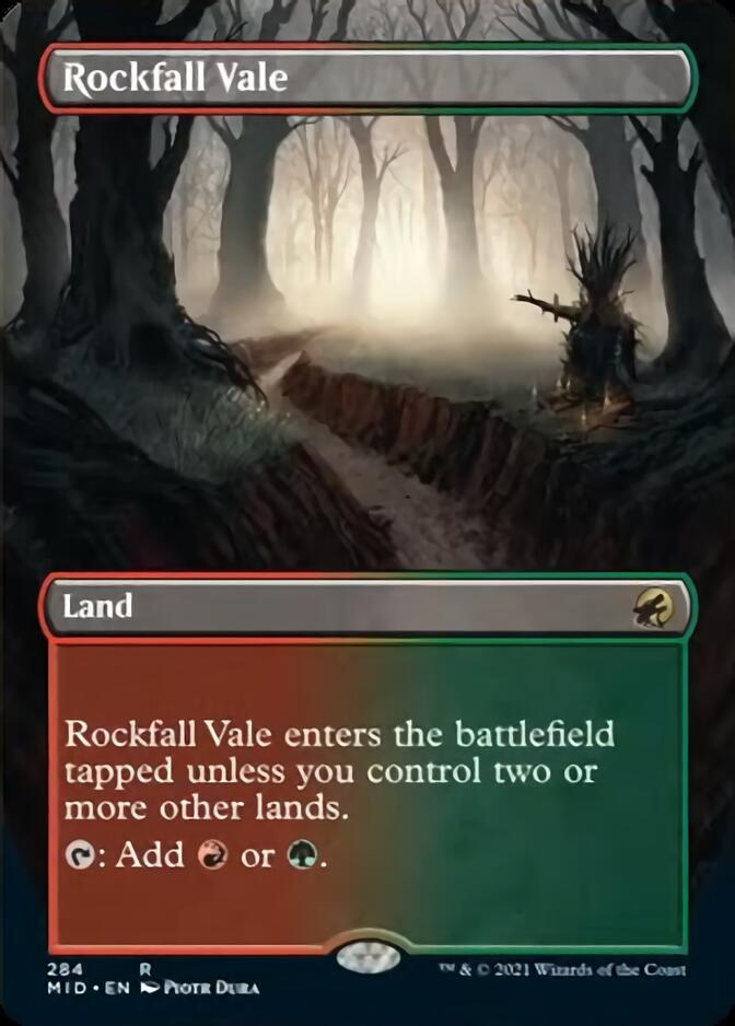 Rockfall Vale (Borderless) [Innistrad: Midnight Hunt] | Spectrum Games
