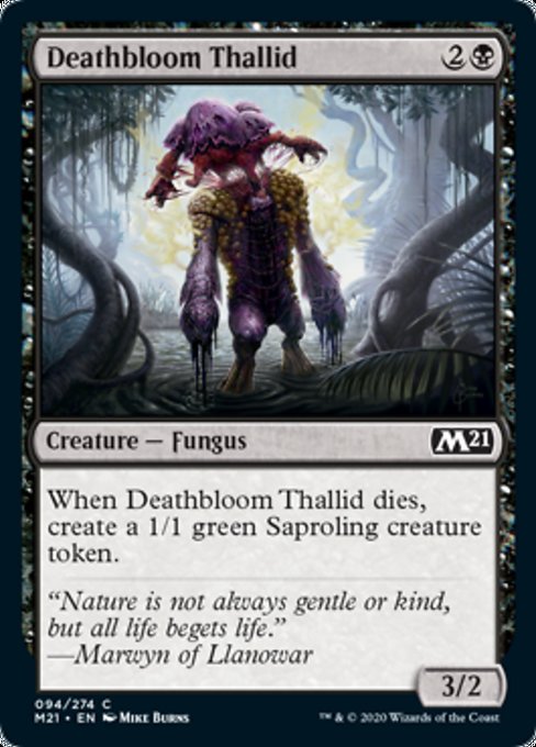 Deathbloom Thallid [Core Set 2021] | Spectrum Games