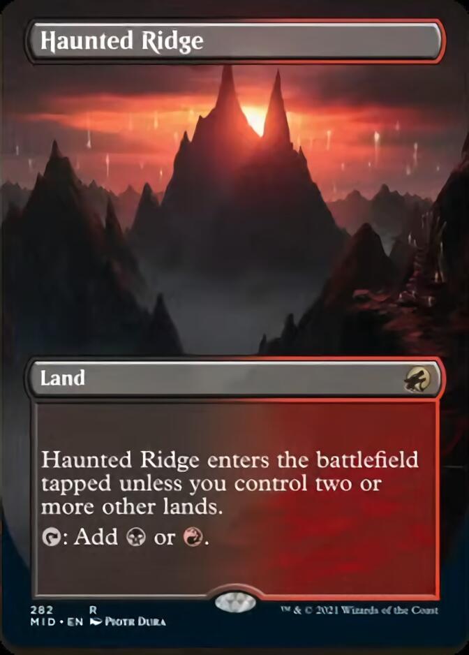 Haunted Ridge (Borderless) [Innistrad: Midnight Hunt] | Spectrum Games