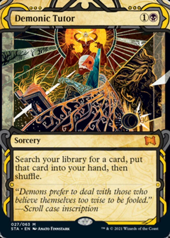 Demonic Tutor (Etched Foil) [Strixhaven Mystical Archive] | Spectrum Games