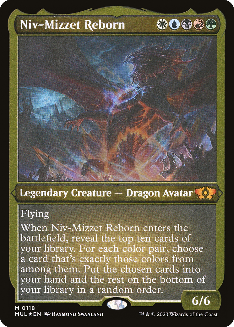 Niv-Mizzet Reborn (Foil Etched) [Multiverse Legends] | Spectrum Games