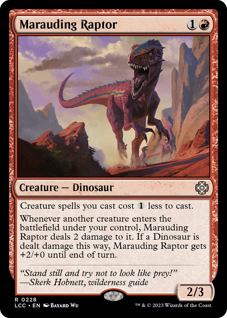 Marauding Raptor [The Lost Caverns of Ixalan Commander] | Spectrum Games