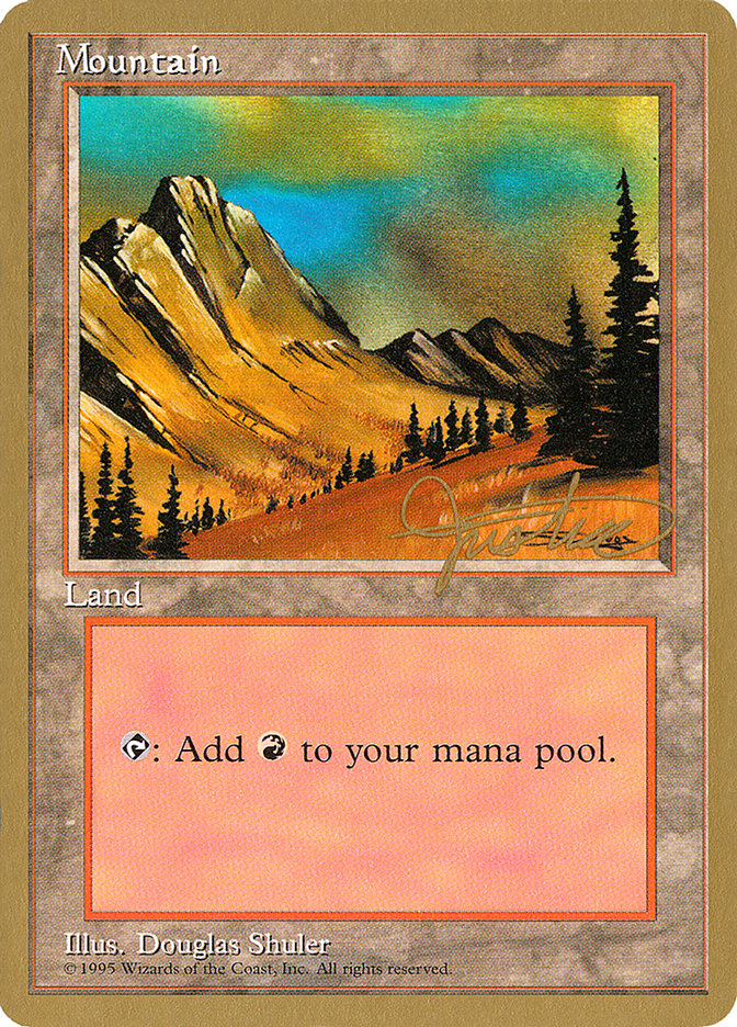 Mountain (mj375) (Mark Justice) [Pro Tour Collector Set] | Spectrum Games