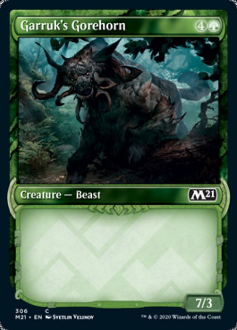 Garruk's Gorehorn (Showcase) [Core Set 2021] | Spectrum Games