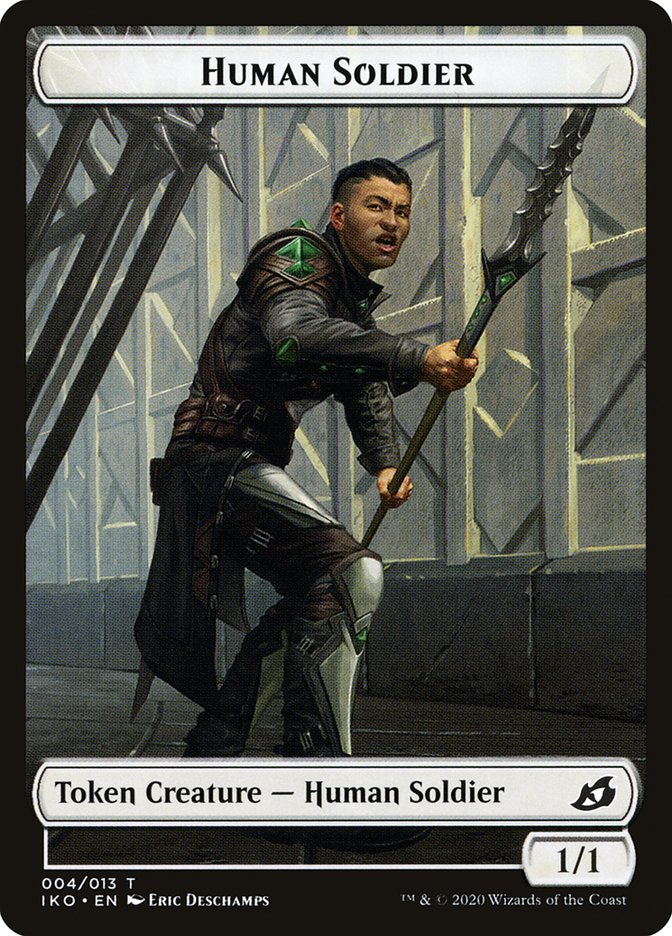 Human Soldier (004/013) [Ikoria: Lair of Behemoths Tokens] | Spectrum Games