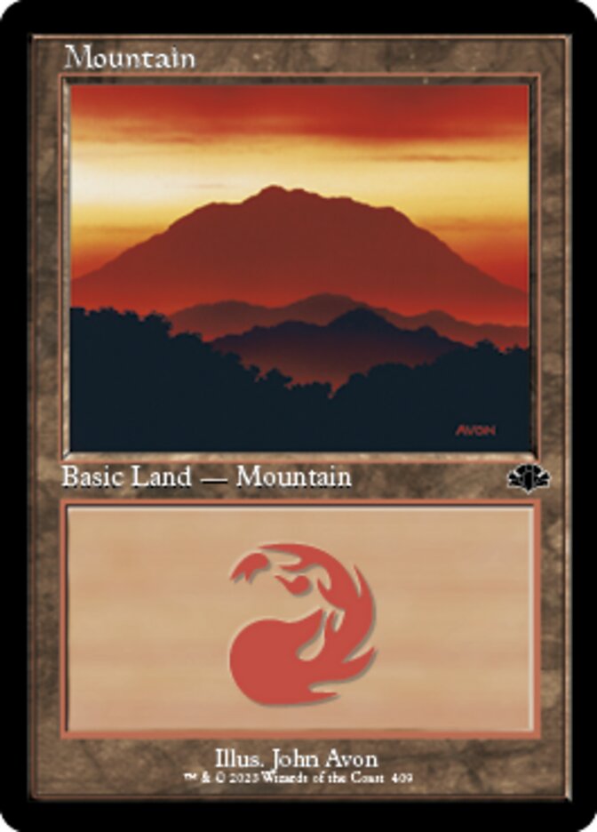 Mountain (409) (Retro) [Dominaria Remastered] | Spectrum Games