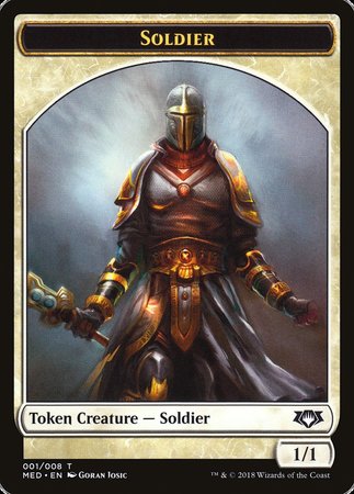 Soldier Token [Mythic Edition Tokens] | Spectrum Games