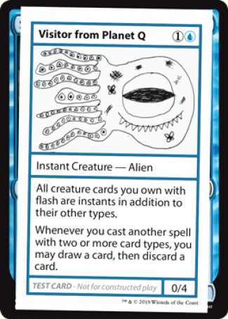 Visitor from Planet Q (2021 Edition) [Mystery Booster Playtest Cards] | Spectrum Games