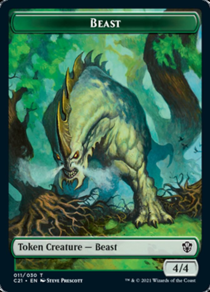 Beast (011) // Insect Token [Commander 2021 Tokens] | Spectrum Games