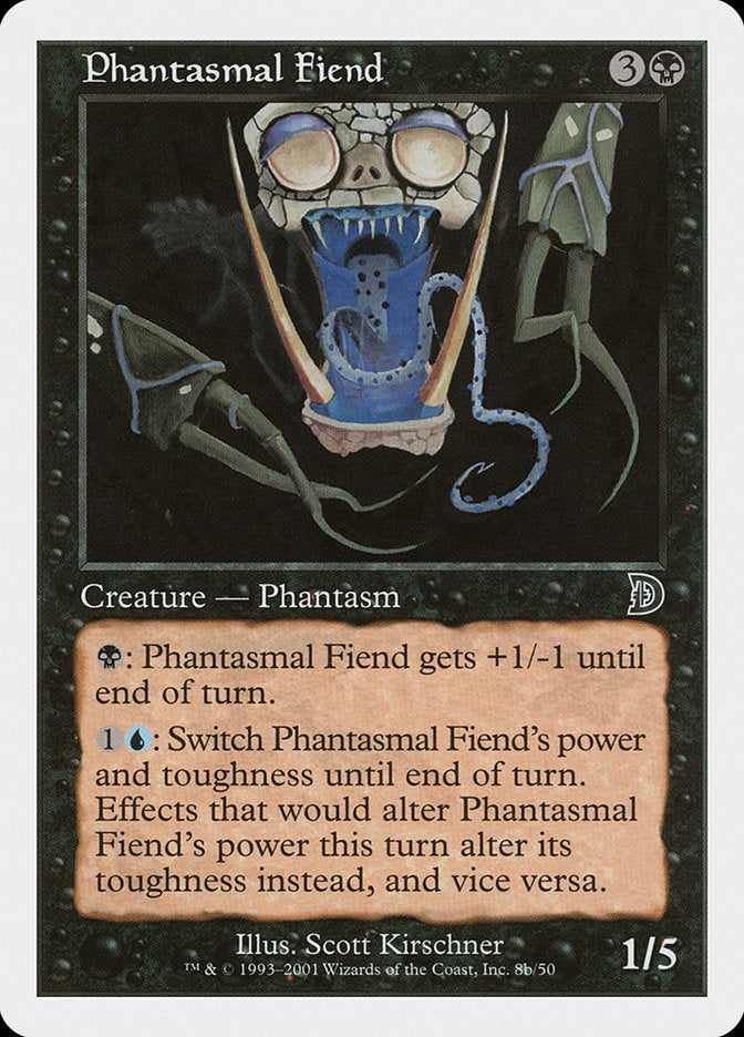 Phantasmal Fiend (Black Background) [Deckmasters] | Spectrum Games