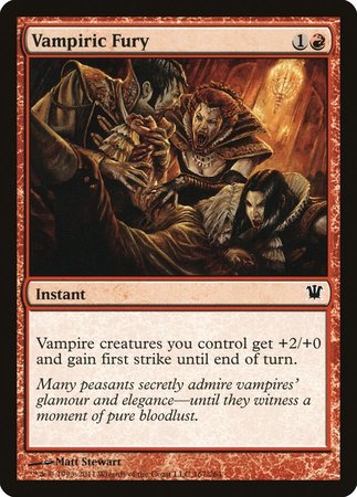 Vampiric Fury [Innistrad] | Spectrum Games