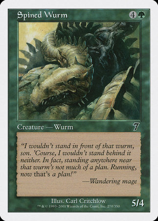 Spined Wurm [Seventh Edition] | Spectrum Games