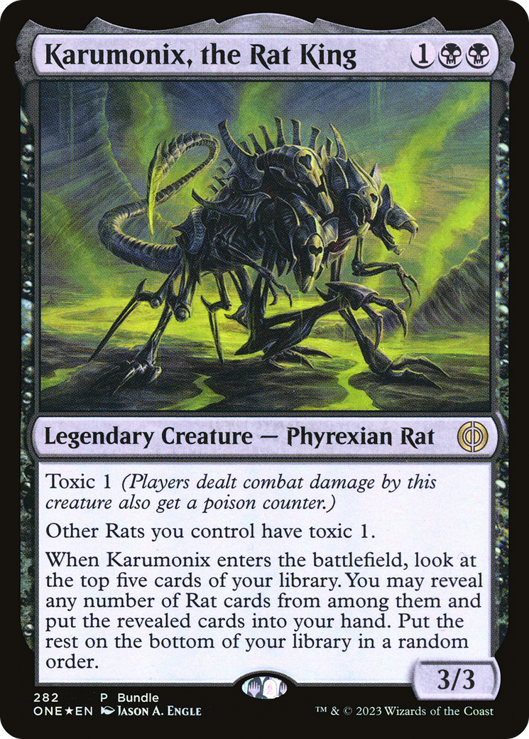 Karumonix, the Rat King (Bundle) [Phyrexia: All Will Be One] | Spectrum Games