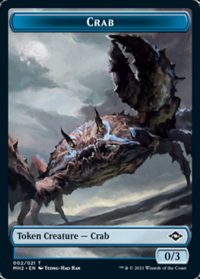 Crab Token // Food Token (18) [Modern Horizons 2 Tokens] | Spectrum Games