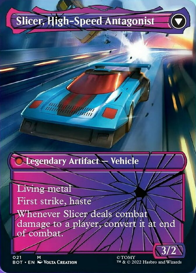 Slicer, Hired Muscle // Slicer, High-Speed Antagonist (Shattered Glass) [Universes Beyond: Transformers] | Spectrum Games