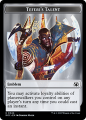 Elemental (9) // Teferi's Talent Emblem Double-Sided Token [March of the Machine Tokens] | Spectrum Games