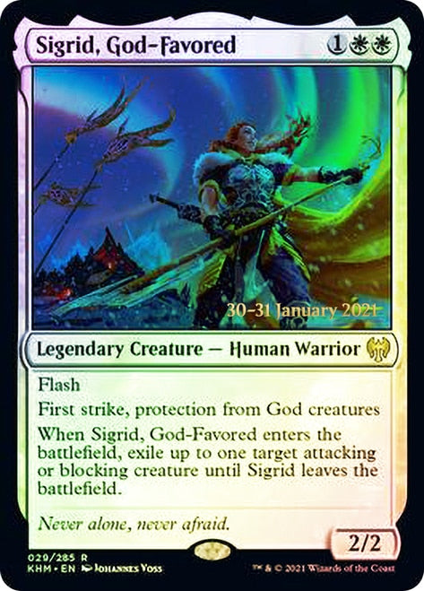 Sigrid, God-Favored  [Kaldheim Prerelease Promos] | Spectrum Games