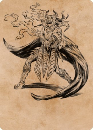 Livaan, Cultist of Tiamat Art Card [Commander Legends: Battle for Baldur's Gate Art Series] | Spectrum Games