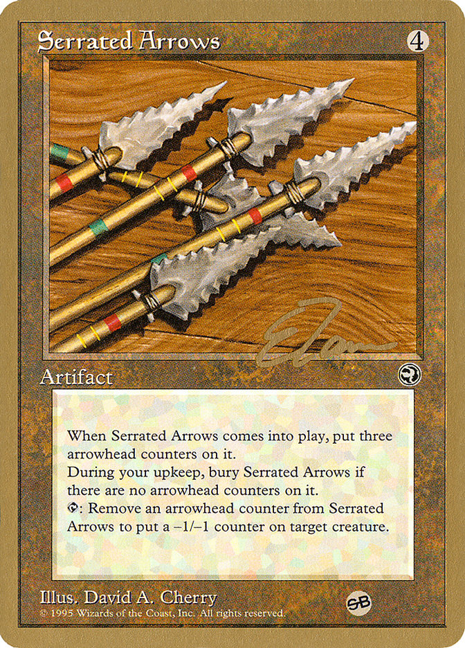 Serrated Arrows (Eric Tam) (SB) [Pro Tour Collector Set] | Spectrum Games