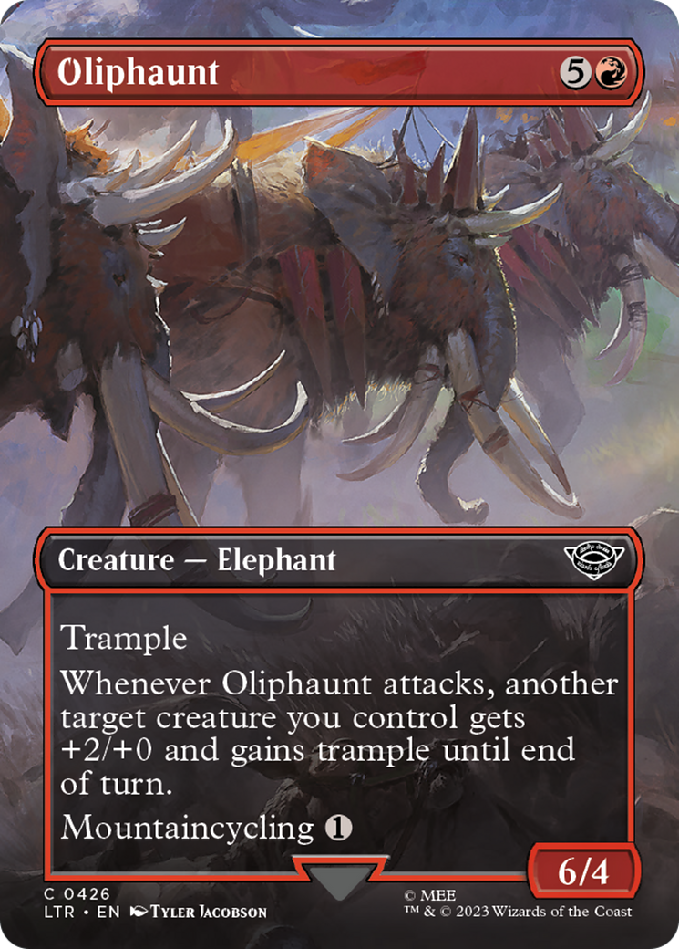 Oliphaunt (Borderless Alternate Art) [The Lord of the Rings: Tales of Middle-Earth] | Spectrum Games