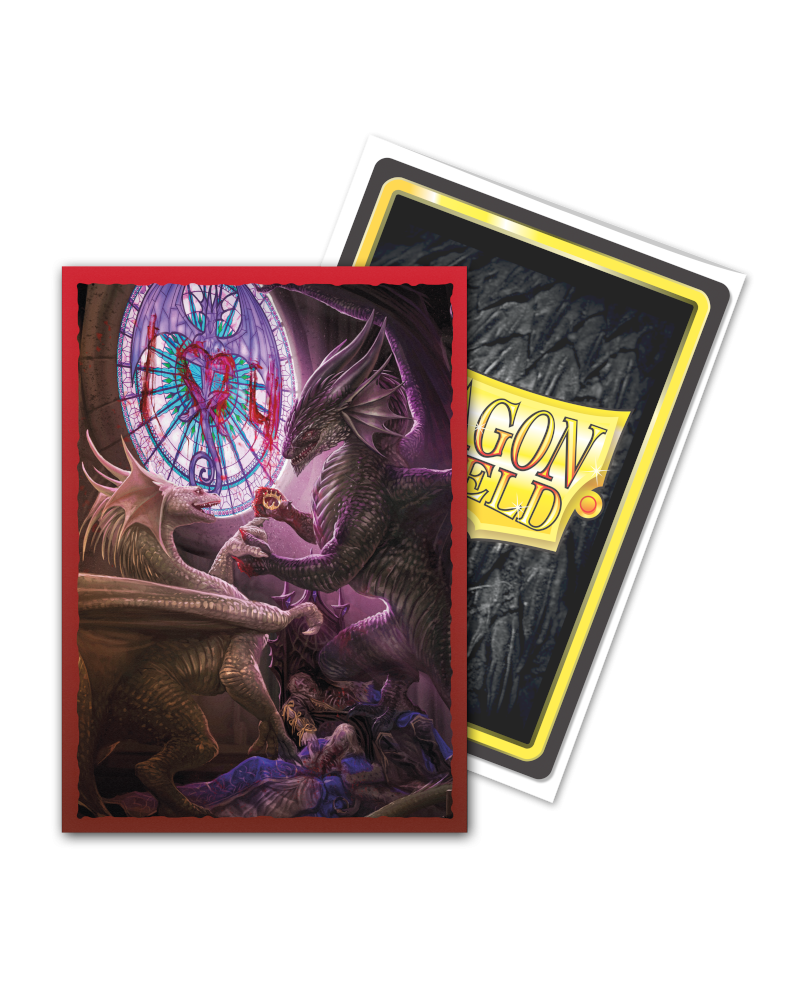 Dragon Shield [Brushed] Art Sleeve - 'Valentine Dragon' 100ct | Spectrum Games