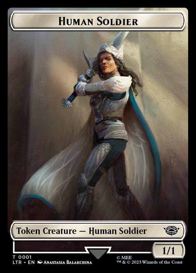 Human Soldier Token (01) [The Lord of the Rings: Tales of Middle-Earth Tokens] | Spectrum Games