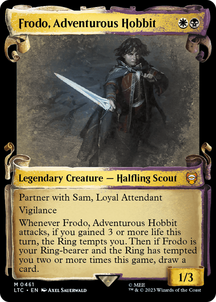 Frodo, Adventurous Hobbit [The Lord of the Rings: Tales of Middle-Earth Commander Showcase Scrolls] | Spectrum Games