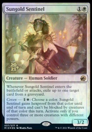 Sungold Sentinel [Innistrad: Midnight Hunt Prerelease Promos] | Spectrum Games