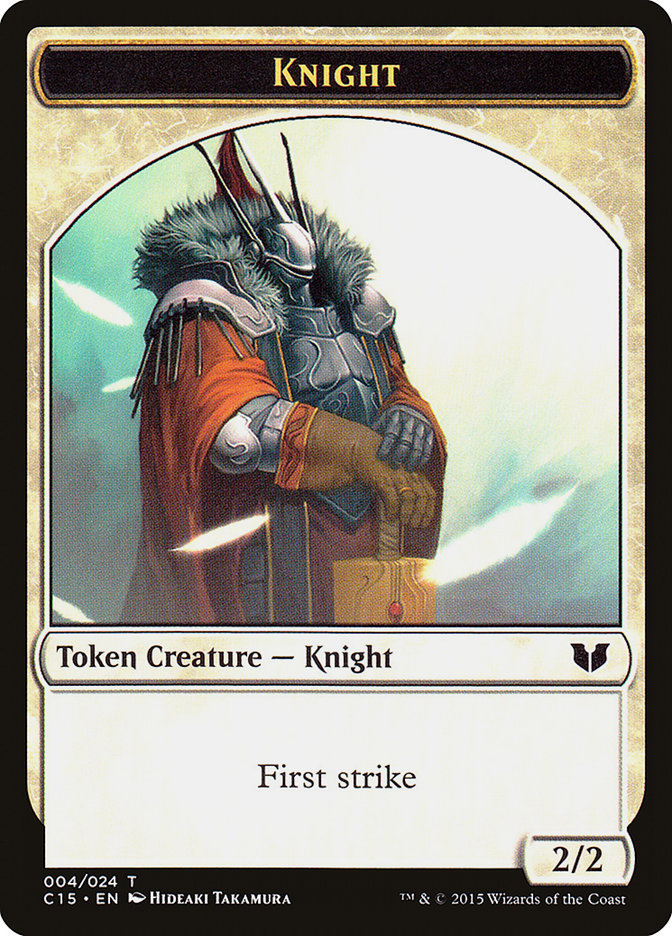Knight (004) // Elemental Shaman Double-Sided Token [Commander 2015 Tokens] | Spectrum Games