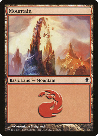 Mountain (244a) [Zendikar] | Spectrum Games