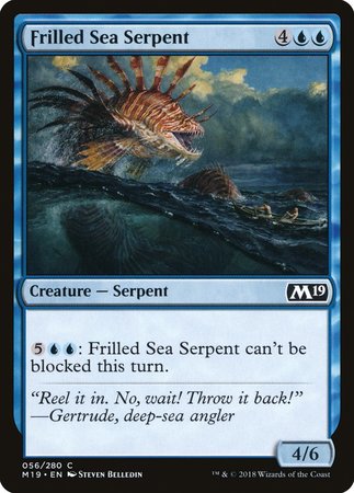 Frilled Sea Serpent [Core Set 2019] | Spectrum Games