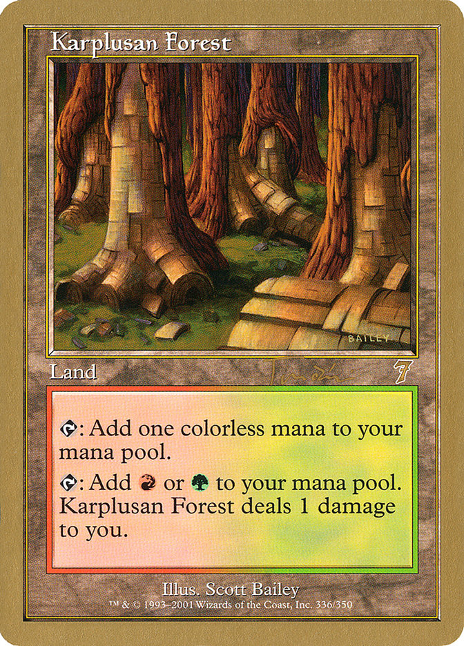 Karplusan Forest (Jan Tomcani) [World Championship Decks 2001] | Spectrum Games