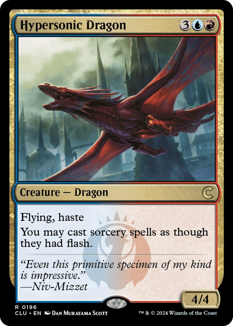 Hypersonic Dragon [Ravnica: Clue Edition] | Spectrum Games